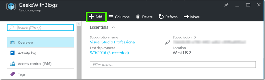 ResourceGroupAddWebApp ResourceGroupAddWebApp