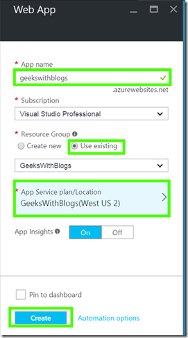 WebAppCreation WebAppCreation