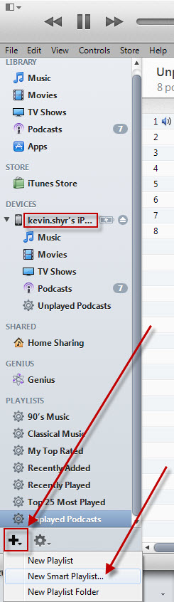 iTune Smart Playlist for Unplayed Podcast screenshot 1_50164672.jpg