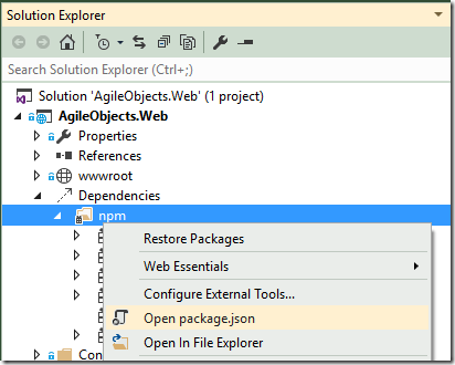 PackageJsonMenu PackageJsonMenu