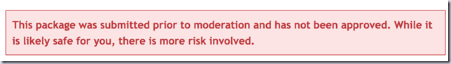 Unmoderated warning This package was submitted prior to moderation and has not been approved. While it is likely safe for you, there is more risk involved.